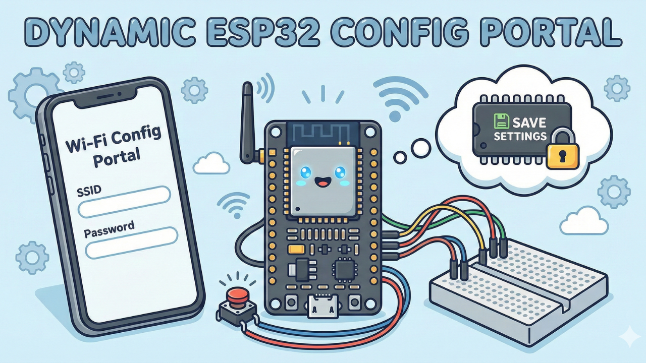 Stop Hardcoding Credentials! Build a Dynamic Config Portal for ESP32