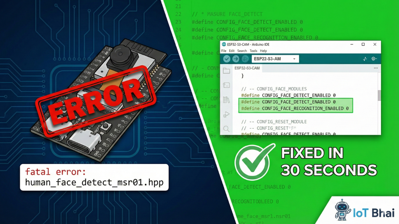 How to Fix the "human_face_detect_msr01.hpp" Error on ESP32-S3 Cam