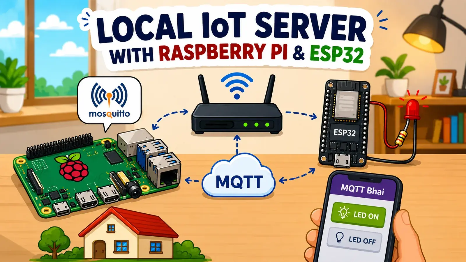 How to Build Your Own Local IoT Server with Raspberry Pi, Mosquitto & ESP32